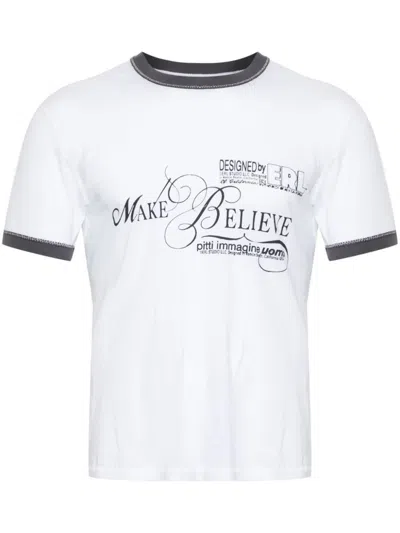 Erl Make Believe T-shirt In White