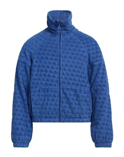 Erl Man Jacket Blue Size L Cotton