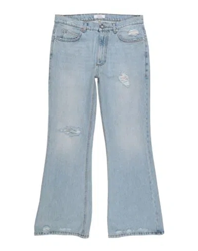 Erl Man Denim Pants Blue Size Xl Cotton