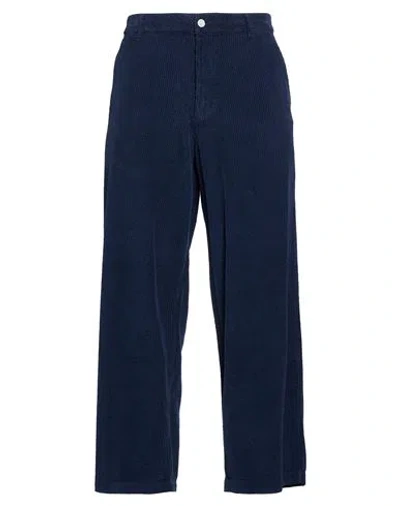 Erl Man Pants Navy Size M Cotton In Blue