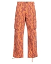Erl Elastic Waist Overalls In Orange