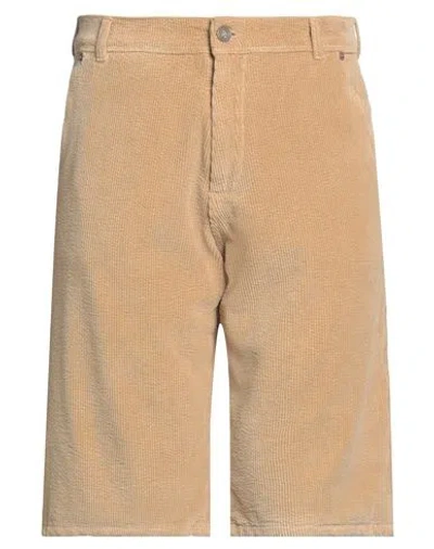 Erl Man Shorts & Bermuda Shorts Sand Size S Cotton, Elastane