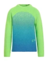 Erl Man Sweater Light Green Size L Mohair Wool, Polyamide, Wool, Acrylic In Green