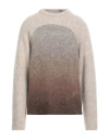 Erl Man Sweater Light Grey Size Xxl Mohair Wool, Polyamide, Wool, Acrylic In Grey