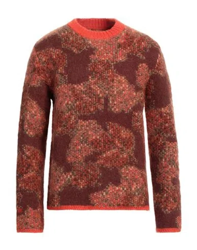 Erl Man Sweater Orange Size S Mohair Wool, Polyamide, Acrylic, Alpaca Wool