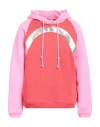 Erl Pink Rainbow Hoodie In Red
