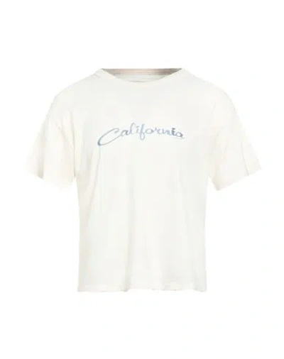 Erl Man T-shirt Ivory Size M Cotton In White