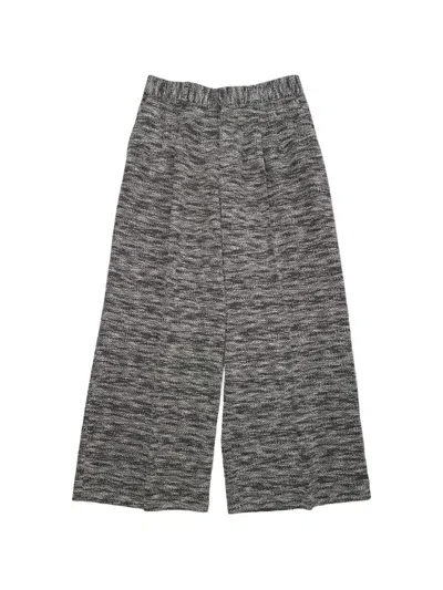 Erl Marl-effect Wide-leg Trousers In Multi