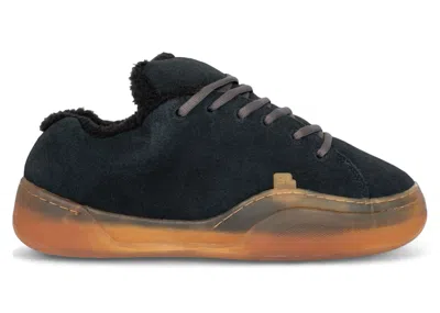 Pre-owned Erl Men's  Vamps Skate Gum Sneakers In Pirate Black