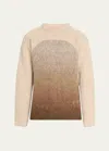 Erl Gradient Mohair Blend Knit With Relaxed Silhouette In 2 - Brown