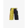Erl Unisex Printed Cargo Shorts Woven In Heather Grey