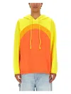 Erl Unisex Rainbow Hoodie Knit In Orange