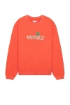 ERL MEN RED VENICE CREWNECK KNIT