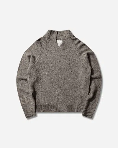 Erl Men S Slit-neck Sweater In Gray