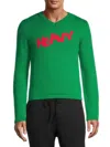 Erl Pullover Aus Kaschmirmischung Mit V-ausschnitt In Green