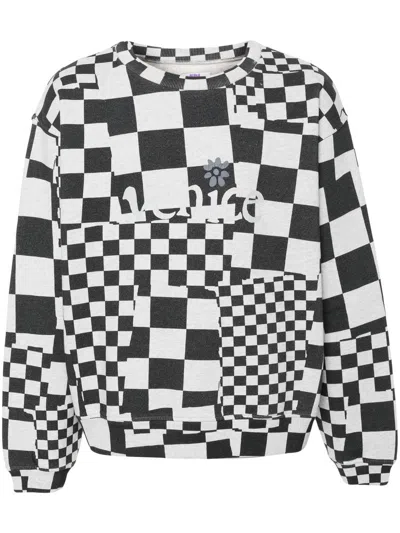 ERL ERL MEN VENICE CHECKER CREWNECK KNIT CLOTHING