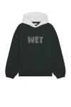 ERL MEN WET BLACK HOODIE KNIT