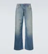 Erl Mid-rise Straight Jeans In Blue
