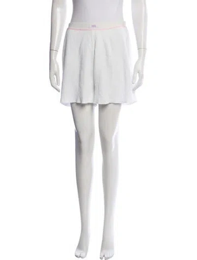 Pre-owned Erl Mini Shorts In White