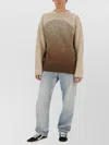 Erl Mohair Blend Crew Neck Knit In Multi