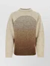 Erl Mohair Blend Crew-neck Sweater With Knit Texture In Multi
