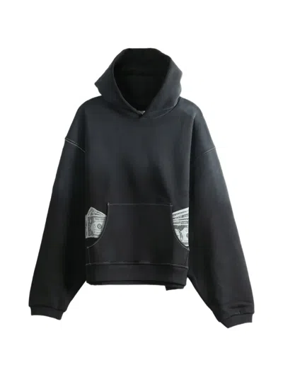 Erl Money Hoodie In Black