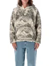 Erl Fleece Hoodie In Motocross Print