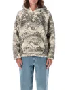 Erl Fleece Hoodie In Motocross Print