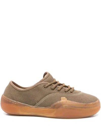 Erl Mud Coupe Sneakers In Brown