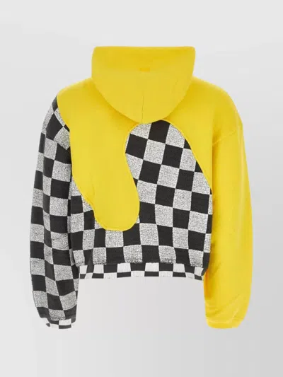 Erl Multicolor Checkered Hooded Sweatshirt