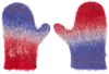 Erl Multicolor Degrade Mitts In 1 Blue Red White