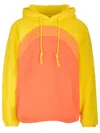 Erl Patchwork Hoodie Sweatshirt In Orange