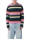 Erl Multicolor Striped Alpaca Sweater In Multi