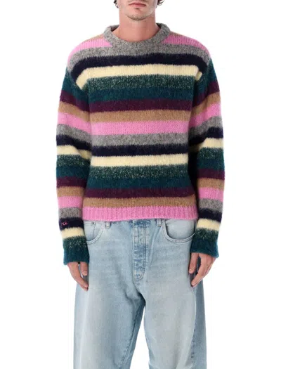 Erl Multicolor Striped Alpaca Sweater