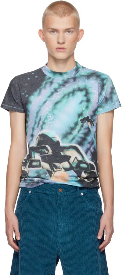 Erl Multicolor Unisex Space T-shirt In Space Print