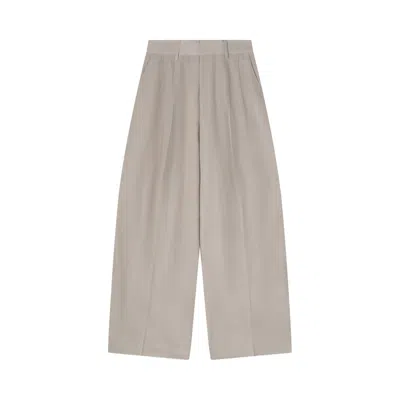 Pre-owned Erl Nylon Linen Pants 'gray' | Tan | Men's Size L
