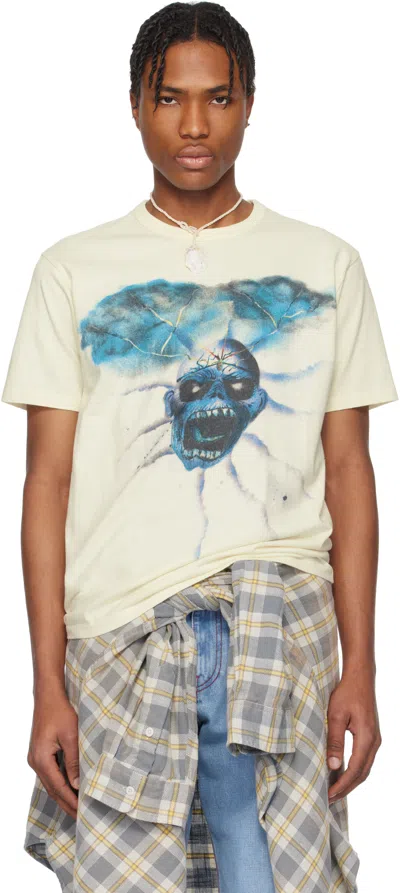 ERL OFF-WHITE SKULL T-SHIRT
