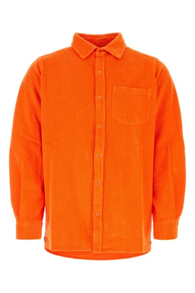 Erl Orange Corduroy Shirt