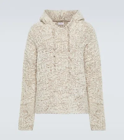 Erl Oversized Wool-blend Hoodie In Neutrals