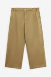 Erl Chino Pants Woven Pants In Brown