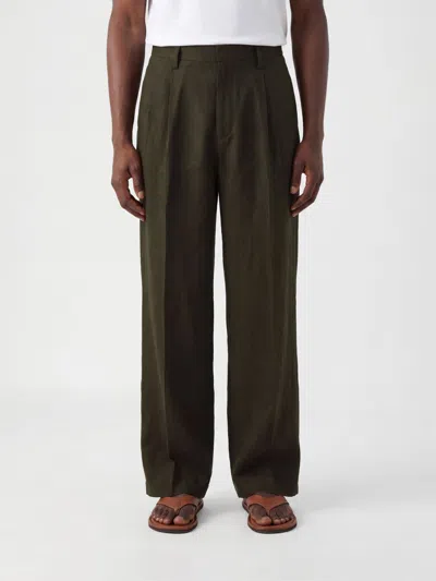 Erl Pants Men Color Brown In Green