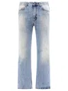 ERL ERL PATCHWORK STARS FLARED JEANS