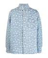 Erl Star Pattern Long Sleeve Shirt In Blue