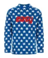 Erl Blue Easy Fleece Sweatshirt In Blue