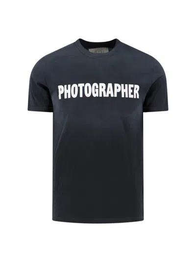 Erl Photographer Logo T-shirt In Blue