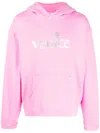 Erl Men's Venice Cotton Hoodie In Pink
