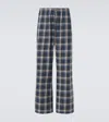 Erl Weite Hose Aus Baumwolle In Blue