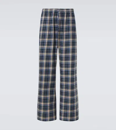 Erl Weite Hose Aus Baumwolle In Blue