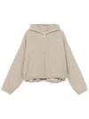 Erl Plaid Hooded Jacket In Neutrals