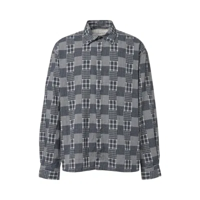 Pre-owned Erl Plaid Long Sleeve Shirt 'black' | Men's Size M